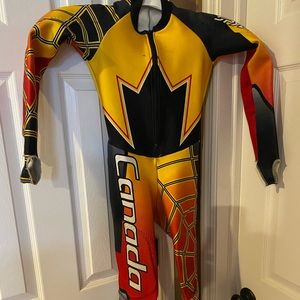 Spyder Boys 6-8 padded ski race suit